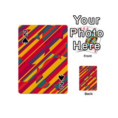 Colorful Hot Pattern Playing Cards 54 (mini)  by Valentinaart