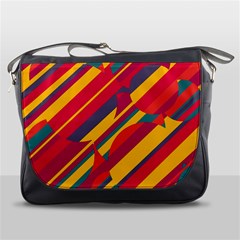 Colorful Hot Pattern Messenger Bags by Valentinaart