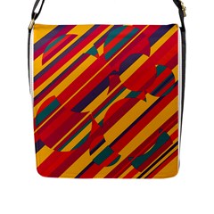 Colorful Hot Pattern Flap Messenger Bag (l)  by Valentinaart