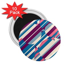 Blue And Pink Pattern 2 25  Magnets (10 Pack)  by Valentinaart