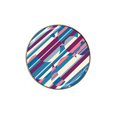 Blue And Pink Pattern Hat Clip Ball Marker (4 Pack) by Valentinaart