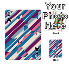 Blue And Pink Pattern Playing Cards 54 Designs  by Valentinaart