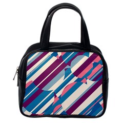 Blue And Pink Pattern Classic Handbags (one Side) by Valentinaart