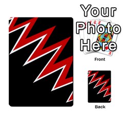 Black And Red Simple Design Multi-purpose Cards (rectangle)  by Valentinaart