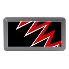 Black And Red Simple Design Memory Card Reader (mini) by Valentinaart