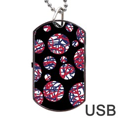 Colorful Decorative Pattern Dog Tag Usb Flash (two Sides)  by Valentinaart