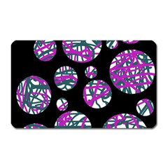 Purple Decorative Design Magnet (rectangular) by Valentinaart