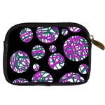 Purple decorative design Digital Camera Cases Back