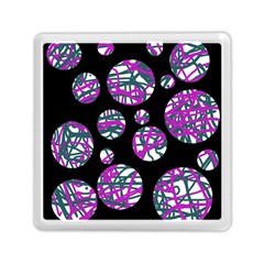 Purple Decorative Design Memory Card Reader (square)  by Valentinaart