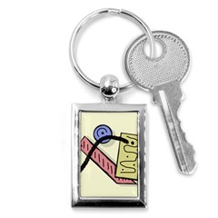 Decorative Abstraction Key Chains (rectangle)  by Valentinaart