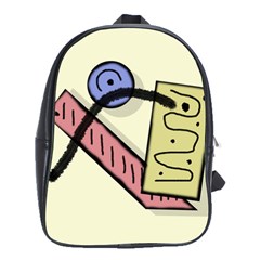 Decorative Abstraction School Bags(large)  by Valentinaart