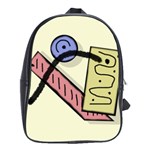 Decorative abstraction School Bags(Large)  Front