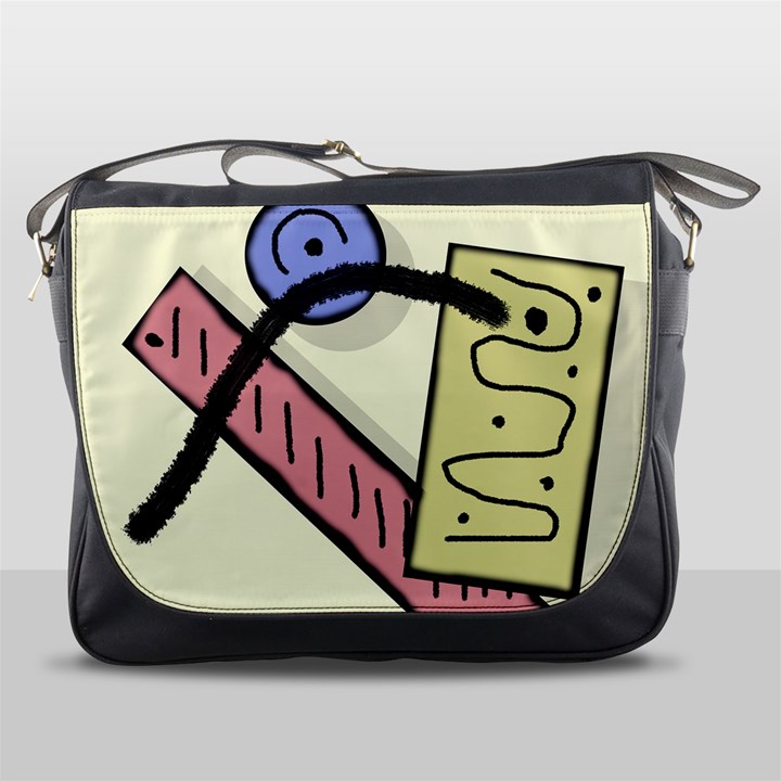 Decorative abstraction Messenger Bags