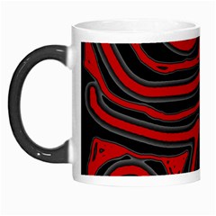 Red And Black Abstraction Morph Mugs by Valentinaart