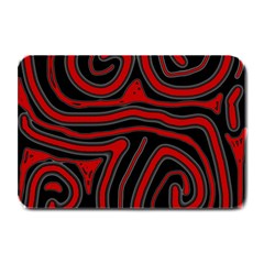 Red And Black Abstraction Plate Mats by Valentinaart