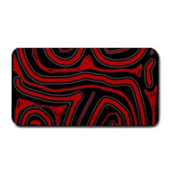 Red And Black Abstraction Medium Bar Mats by Valentinaart