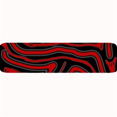 Red And Black Abstraction Large Bar Mats by Valentinaart