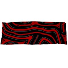 Red And Black Abstraction Body Pillow Case (dakimakura) by Valentinaart