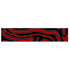 Red And Black Abstraction Flano Scarf (small) by Valentinaart