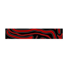 Red And Black Abstraction Flano Scarf (mini) by Valentinaart