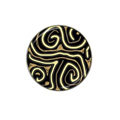 Brown Elegant Abstraction Hat Clip Ball Marker (4 Pack) by Valentinaart