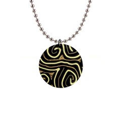 Brown Elegant Abstraction Button Necklaces by Valentinaart