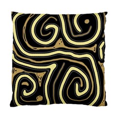 Brown Elegant Abstraction Standard Cushion Case (one Side) by Valentinaart