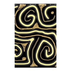 Brown Elegant Abstraction Shower Curtain 48  X 72  (small)  by Valentinaart