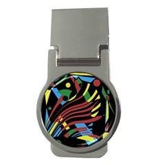 Colorful Decorative Abstrat Design Money Clips (round)  by Valentinaart