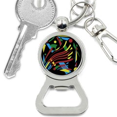 Colorful Decorative Abstrat Design Bottle Opener Key Chains by Valentinaart