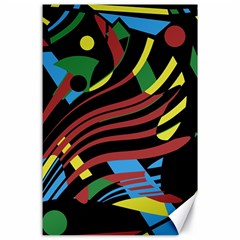 Colorful Decorative Abstrat Design Canvas 24  X 36  by Valentinaart