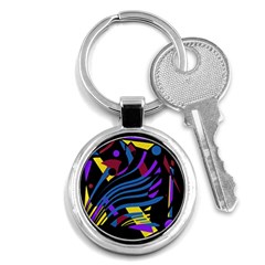 Decorative Abstract Design Key Chains (round)  by Valentinaart