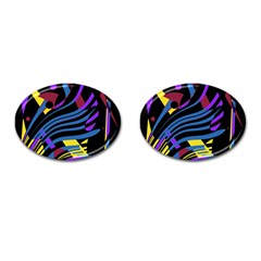 Decorative Abstract Design Cufflinks (oval) by Valentinaart