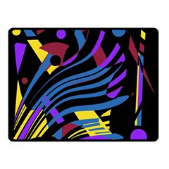 Decorative Abstract Design Double Sided Fleece Blanket (small)  by Valentinaart