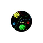 Colorful design Golf Ball Marker Front