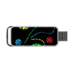 Colorful Design Portable Usb Flash (one Side) by Valentinaart