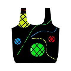 Colorful Design Full Print Recycle Bags (m)  by Valentinaart