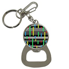 Colorful Pattern Bottle Opener Key Chains by Valentinaart