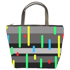 Colorful Pattern Bucket Bags by Valentinaart