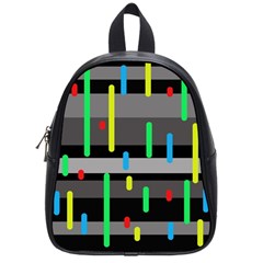 Colorful Pattern School Bags (small)  by Valentinaart