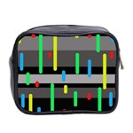 Colorful pattern Mini Toiletries Bag 2-Side Back