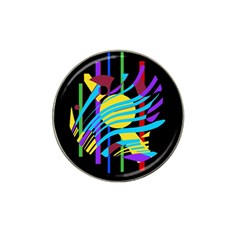 Colorful Abstract Art Hat Clip Ball Marker (4 Pack) by Valentinaart