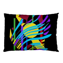 Colorful Abstract Art Pillow Case by Valentinaart