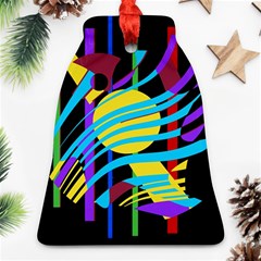 Colorful Abstract Art Ornament (bell)  by Valentinaart