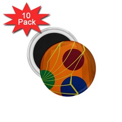 Orange Abstraction 1 75  Magnets (10 Pack)  by Valentinaart