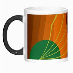 Orange Abstraction Morph Mugs by Valentinaart