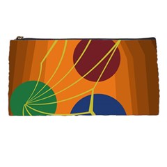 Orange Abstraction Pencil Cases by Valentinaart