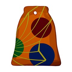 Orange Abstraction Ornament (bell)  by Valentinaart