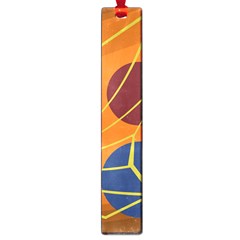 Orange Abstraction Large Book Marks by Valentinaart