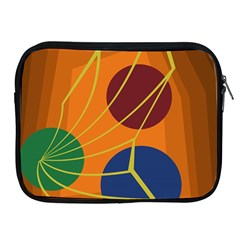 Orange Abstraction Apple Ipad 2/3/4 Zipper Cases by Valentinaart